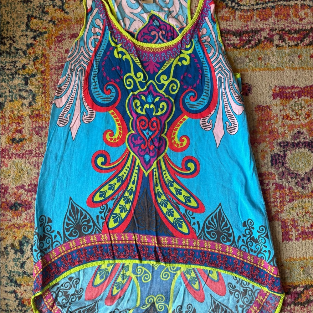 Flying Tomato Vibrant Sleeveless Boho top size M